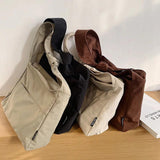 Large Capacity Shoulder Messenger Bag with Wide Strap, Nylon Material