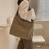 Large Capacity Shoulder Messenger Bag with Wide Strap, Nylon Material