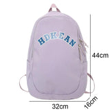 Nylon College Backpack for Women Girl Student Laptop Bag