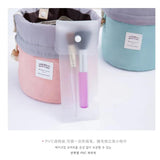 Large Capacity Nylon Cylinder Cosmetic Bag Multifunctional