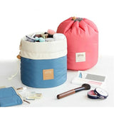 Large Capacity Nylon Cylinder Cosmetic Bag Multifunctional