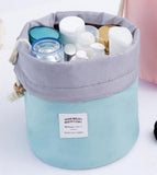 Large Capacity Nylon Cylinder Cosmetic Bag Multifunctional