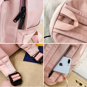 Canvas Women Backpack School Bag Teenage Girl Travel Bag