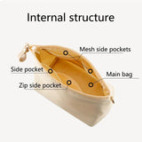 Nylon Cosmetic Bag Portable Travel Organizer with Multiple Pockets