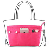 Bag in Bag Organizer Handbag Purse Insert Organizer Large Capacity