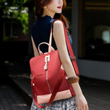 Oxford Backpack Women Large Capacity School Bag Travel Rucksack