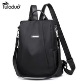 Nylon School Bags Casual Waterproof Backpack For Women