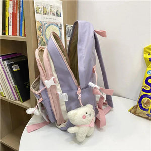 Teenager Waterproof Backpack Large Capacity School Bag Female Rucksack