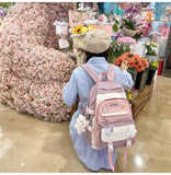 Teenager Waterproof Backpack Large Capacity School Bag Female Rucksack