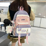 Teenager Waterproof Backpack Large Capacity School Bag Female Rucksack