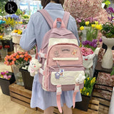 Teenager Waterproof Backpack Large Capacity School Bag Female Rucksack