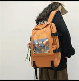 Teenager Backpack Large Capacity Waterproof School Bag Laptop Rucksack