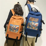 Teenager Backpack Large Capacity Waterproof School Bag Laptop Rucksack