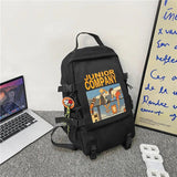 Teenager Backpack Large Capacity Waterproof School Bag Laptop Rucksack