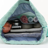 Large Capacity Drawstring Belt Riding Backpack Gym Fitness Bag