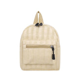 Women Straw Backpack Rattan Weave School Bag Travel Shoulder Bagpack