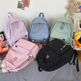 Ladsoul Nylon High School Bag Female Student Harajuku Backpack