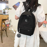 Ladsoul Nylon High School Bag Female Student Harajuku Backpack