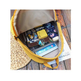 Large Canvas Backpack for Women Solid Rucksacks