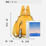 Casual Letter Multi-Function Women Backpack for Teenage Girl