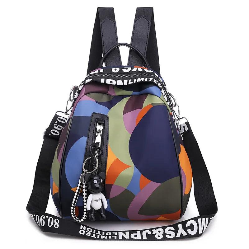 Casual Letter Multi-Function Women Backpack for Teenage Girl