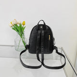 Women PU Leather Rivet Daily Rucksack Casual Travel Ladies Bagpack