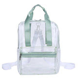 Transparent PVC Women Backpack Waterproof Female Schoolbags