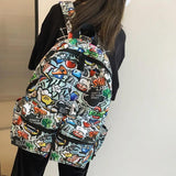 Cartoon Girl School Backpack Large Capacity Waterproof Bookbag