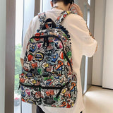 Cartoon Girl School Backpack Large Capacity Waterproof Bookbag