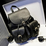 Female Backpack Lady PU Leather Travel Bag