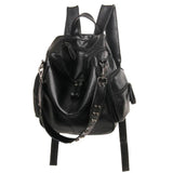 Stacy Bag 072716 Lady PU Leather Backpack Casual Travel Bag