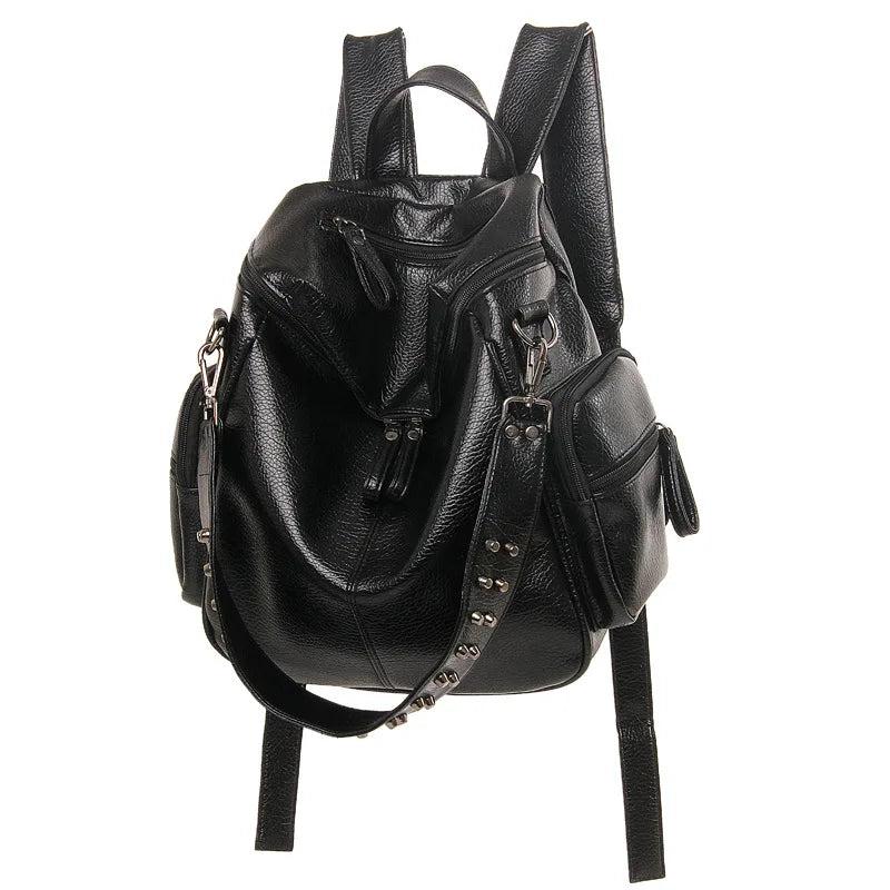 Stacy Bag 072716 Lady PU Leather Backpack Casual Travel Bag