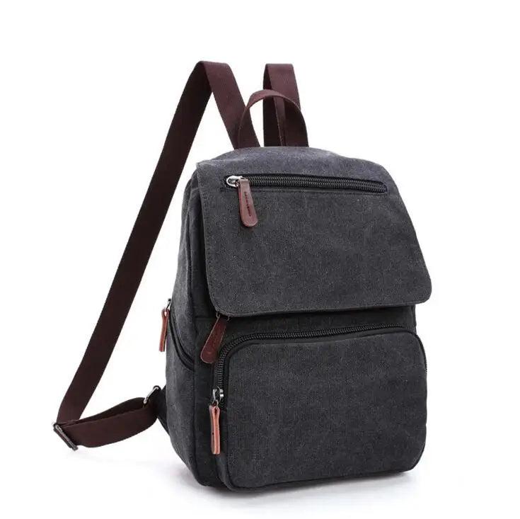 Lady Small Canvas Backpack Female Travel Bag