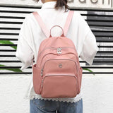 Waterproof Women's Backpack Student School Bag Travel Casual Nylon Rucksack