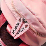 Leisure Letter Ribbon Printed Backpack