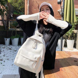 Vintage PU Leather Large Capacity Women's Backpack