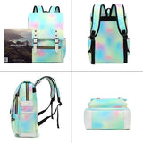 Casual Girl School Backpack Large Capacity Book Bag Women Colorful Waterproof