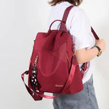 Waterproof Oxford Cloth Backpack for Women Casual Ladies Shoulder Bags