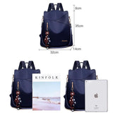 Waterproof Oxford Cloth Backpack for Women Casual Ladies Shoulder Bags