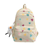 Girls Cartoon Pattern School Backpack Women's College Student Bag