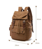 Waterproof Waxed Canvas Backpack Men Backpacks Rucksack