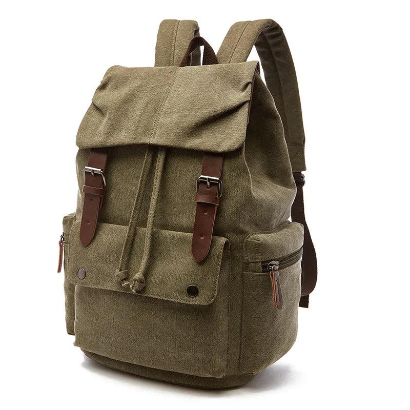 Waterproof Waxed Canvas Backpack Men Backpacks Rucksack