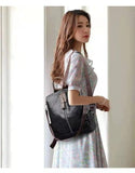 Retro Backpack Female Casual Student Travel Bag Anti-Theft