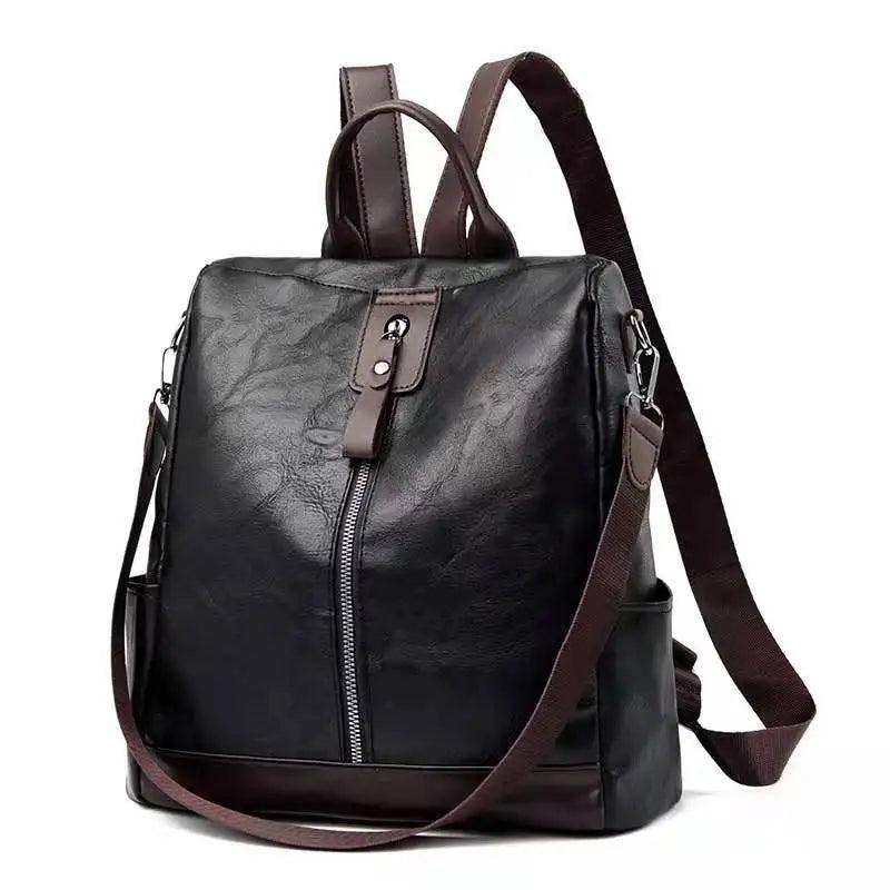 Retro Backpack Female Casual Student Travel Bag Anti-Theft