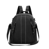 Matte PU Leather Backpack for Teenage Girls