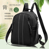 Matte PU Leather Backpack for Teenage Girls