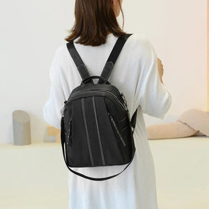 Matte PU Leather Backpack for Teenage Girls