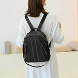 Matte PU Leather Backpack for Teenage Girls