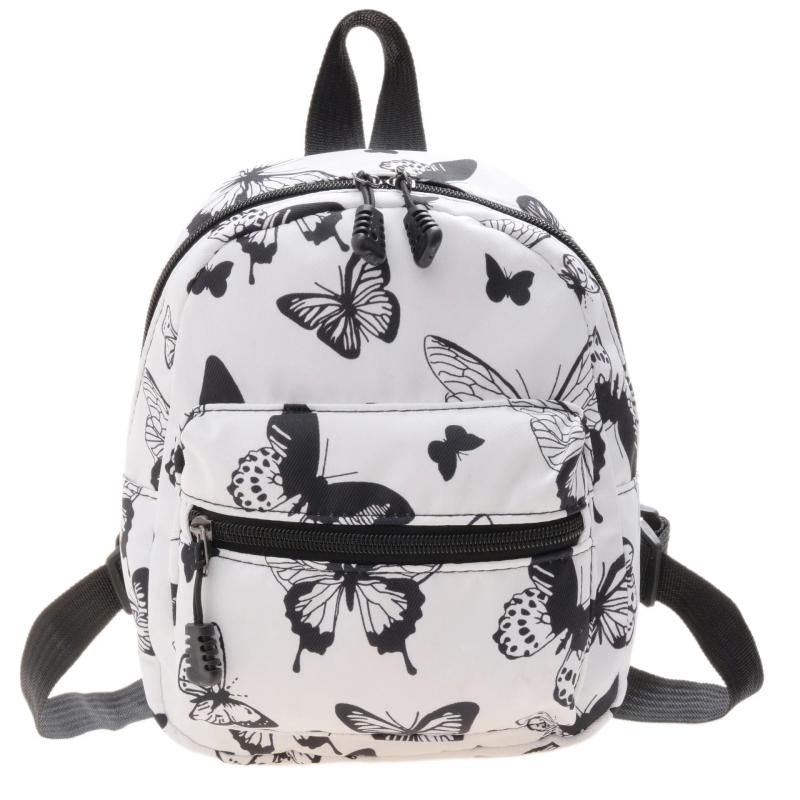 Women Small Backpack School Shoulder Bag Animal Cow Pattern Travel Rucksack