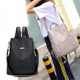 Women Travel Backpack Anti-Theft Oxford Cloth Shopping Bag